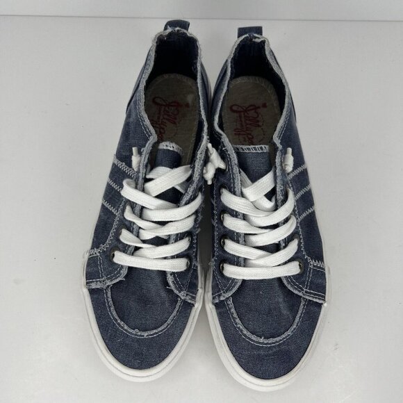 Jellypop Kory Shoes Denim Blue and White Women's Size 7.5M Canvas Sneaker - Picture 5 of 8